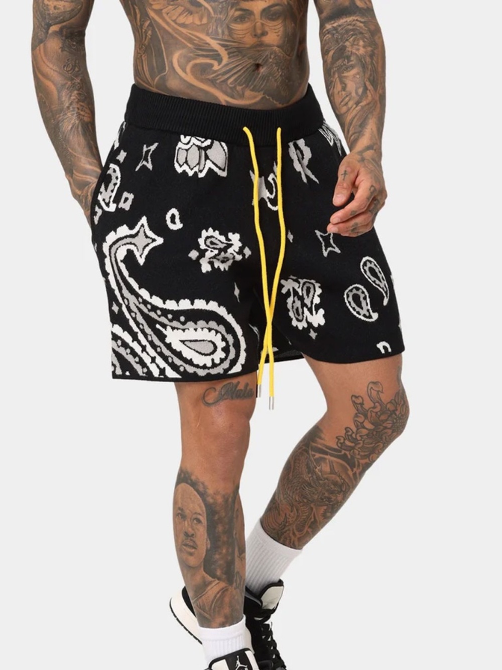 mnml Paisley Knit Shorts - Men's M